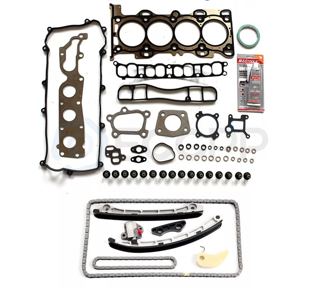 Conjunto de junta da cabe&ccedil;a do kit de corrente de distribui&ccedil;&atilde;o do motor GM se encaixa 2007-2013 Mazda 3 6 CX-7 2.3L DOHC
