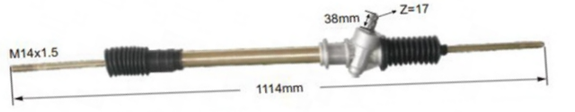 Cremalheira de dire&ccedil;&atilde;o hidr&aacute;ulica FIAT 5963999 131/1600 LHD